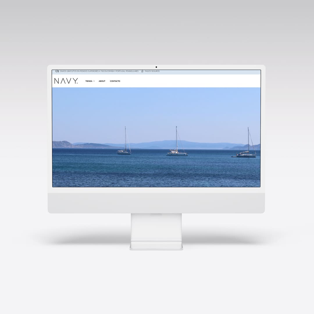 Creación de tienda online Navy Woocommerce - Agarimo Comunicación