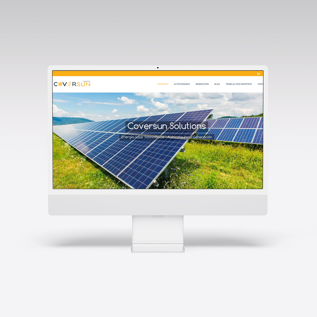 Diseño de página web para la empresa Coversun Solutions en Pontevedra - Agarimo Comunicación