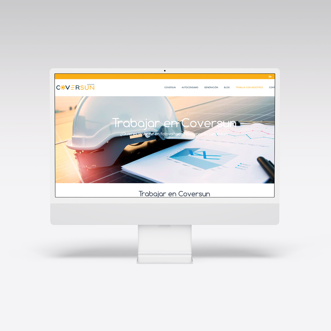 Diseño de página web para la empresa Coversun Solutions en Pontevedra - Agarimo Comunicación