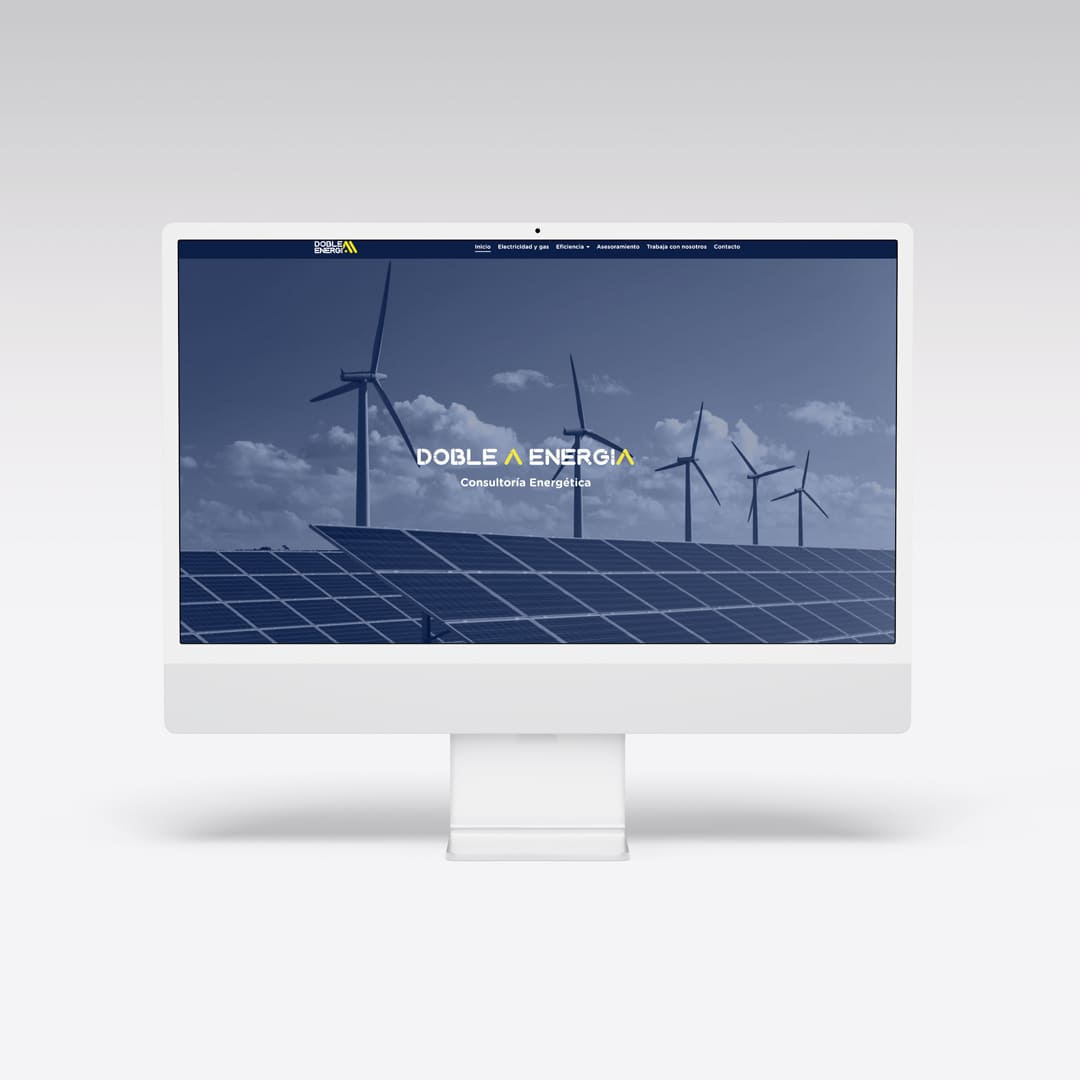 Diseño de Página Web Doble A Energía - Agarimo Comunicación
