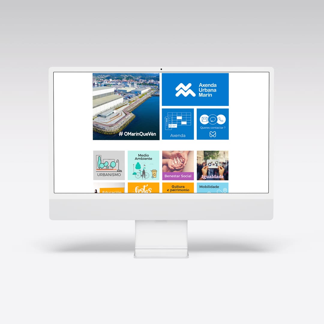 Diseño de nueva página web para el Concello de Marín - Agarimo Comunicación