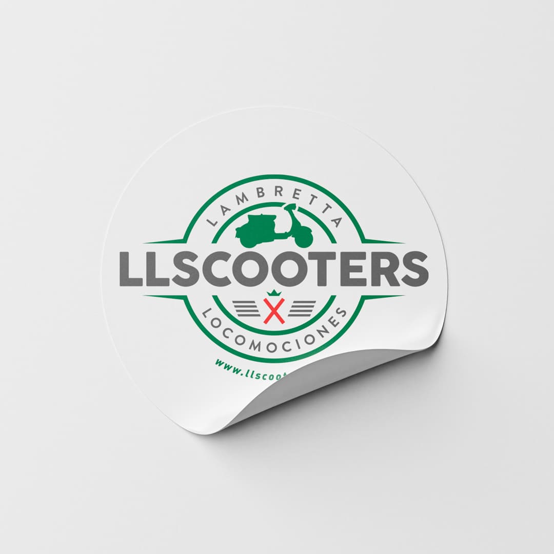 Logotipo para LLSCOOTERS - Agarimo Comunicación