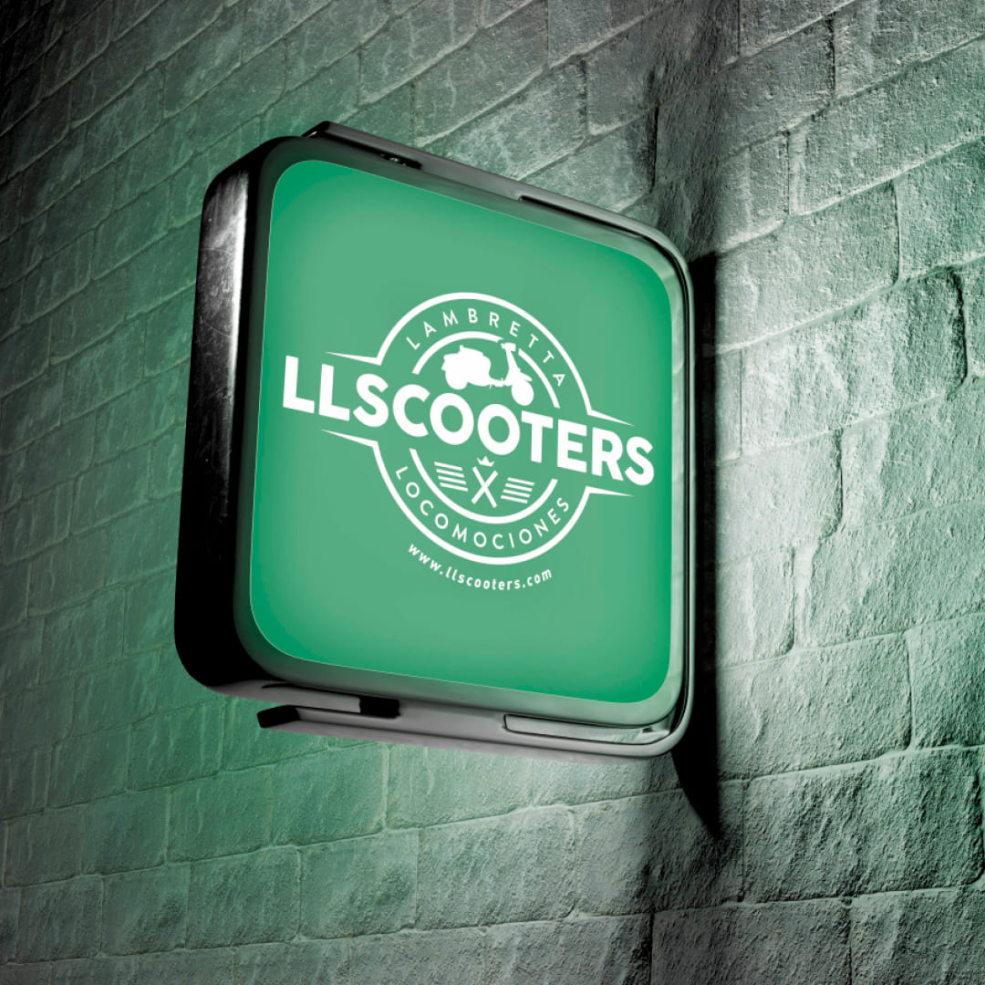 Logotipo para LLSCOOTERS - Agarimo Comunicación