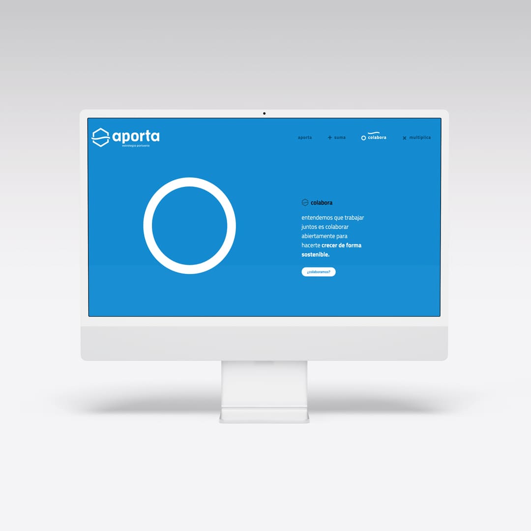 Diseño web para Aporta Consultores - Agarimo Comunicación