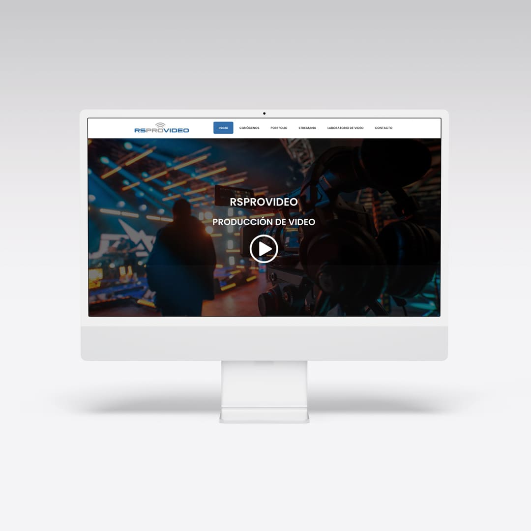 Diseño web para RSPROVIDEO - Agarimo Comunicación
