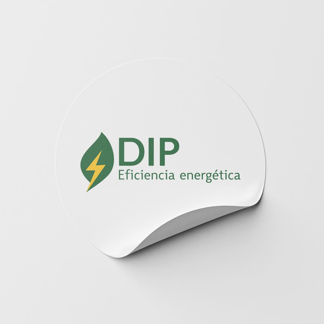 Diseño de logotipo para DIP Energía - Agarimo Comunicación