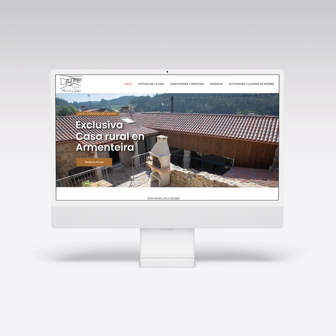 Creación web para Casa Manuel y Sofía - Agarimo Comunicación