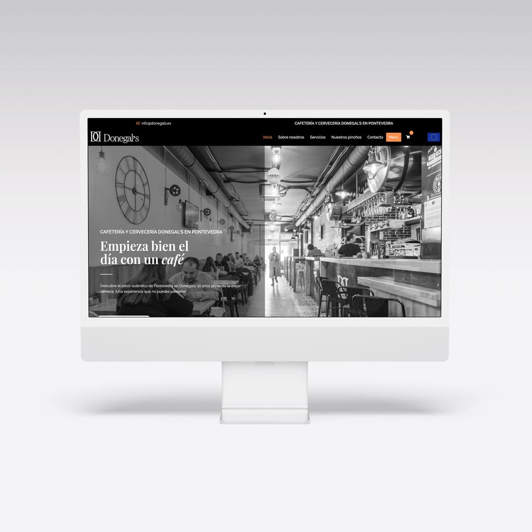 Creación de página web para Donegal´s - Agarimo Comunicación