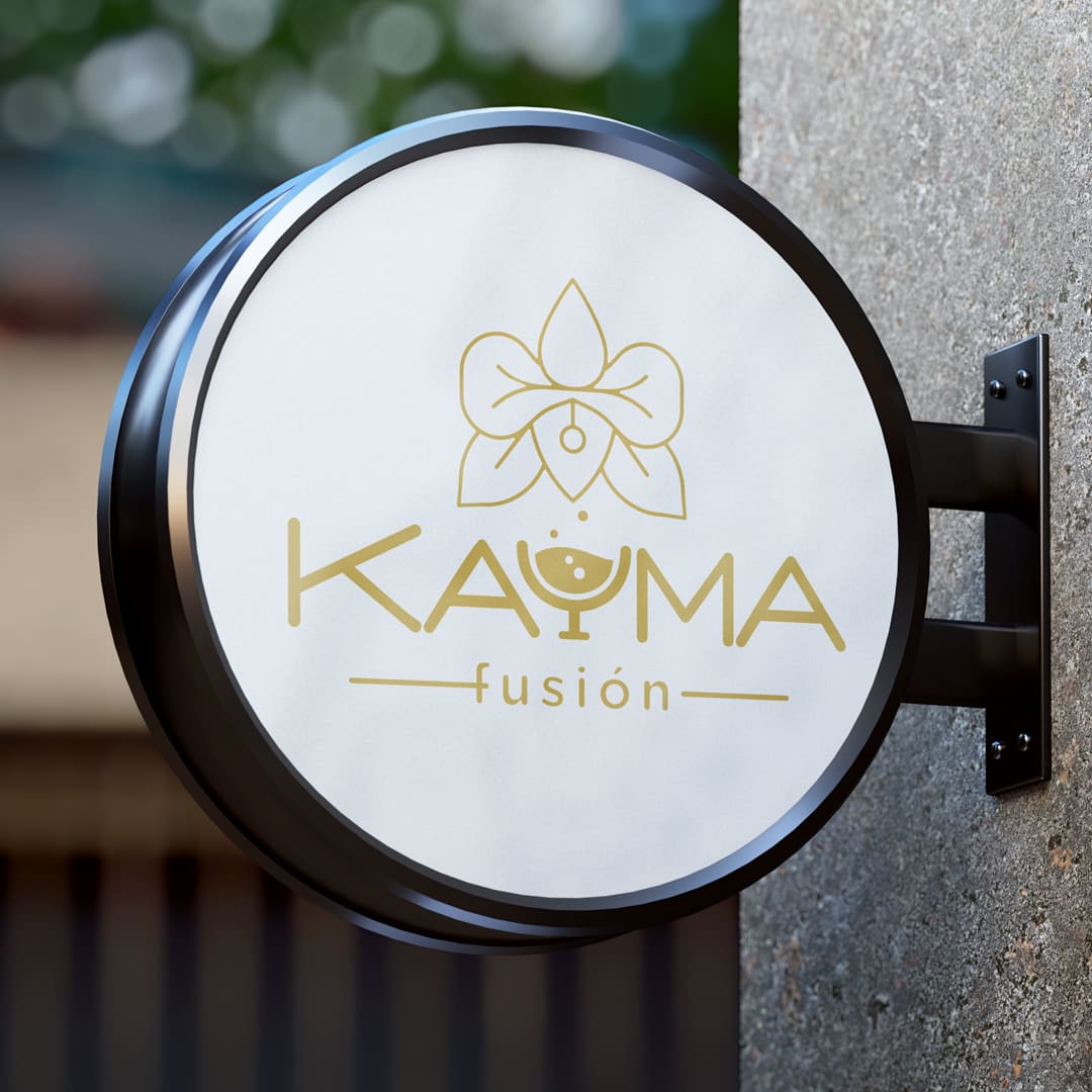 Diseño de logo para Kayma Fusión - Agarimo Comunicación