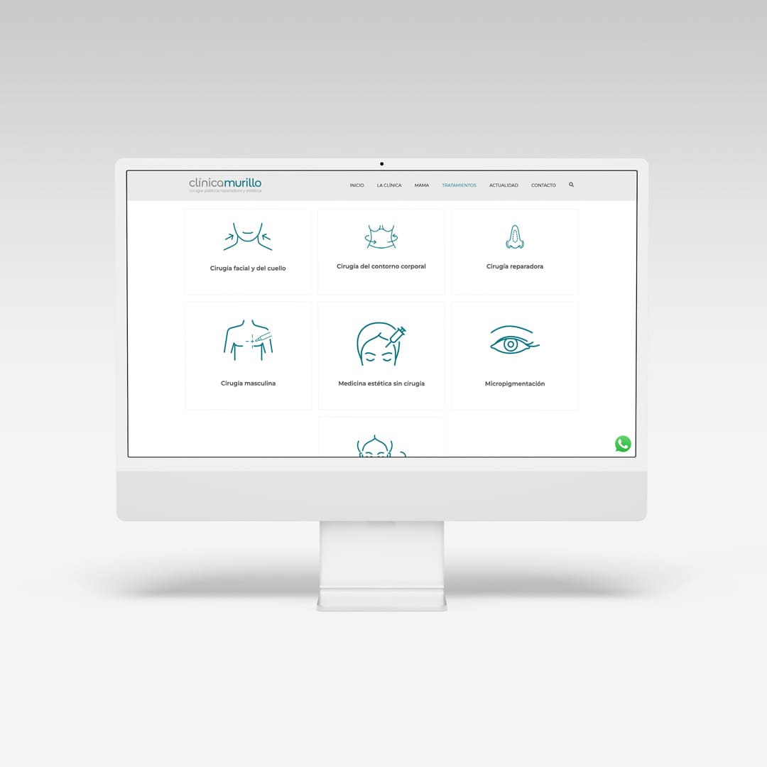 Restyling web para Clínica Murillo - Agarimo Comunicación