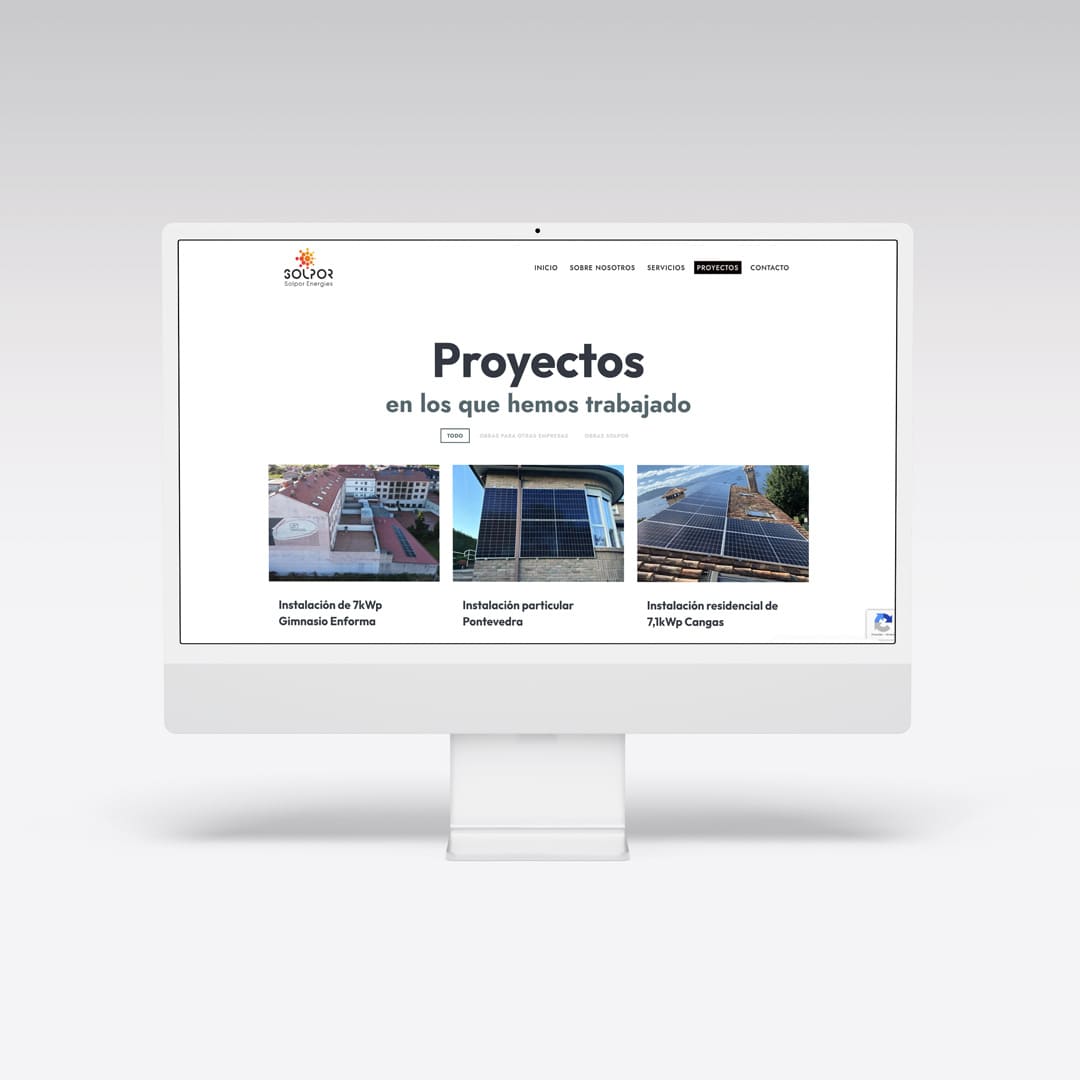 Creación web para Solpor Energies - Agarimo Comunicación