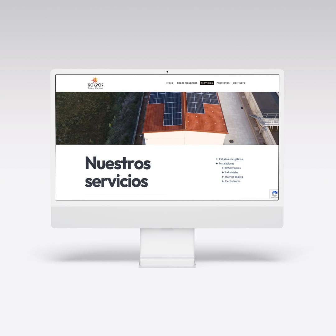 Creación web para Solpor Energies - Agarimo Comunicación