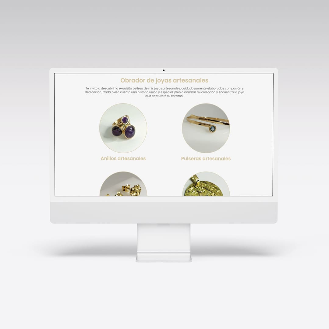 Diseño web para la joyería Vijuma - Agarimo Comunicación