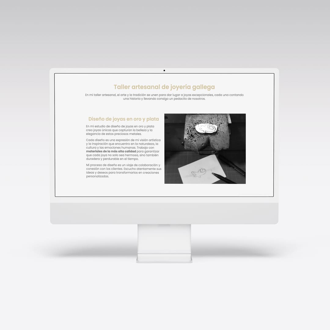 Diseño web para la joyería Vijuma - Agarimo Comunicación