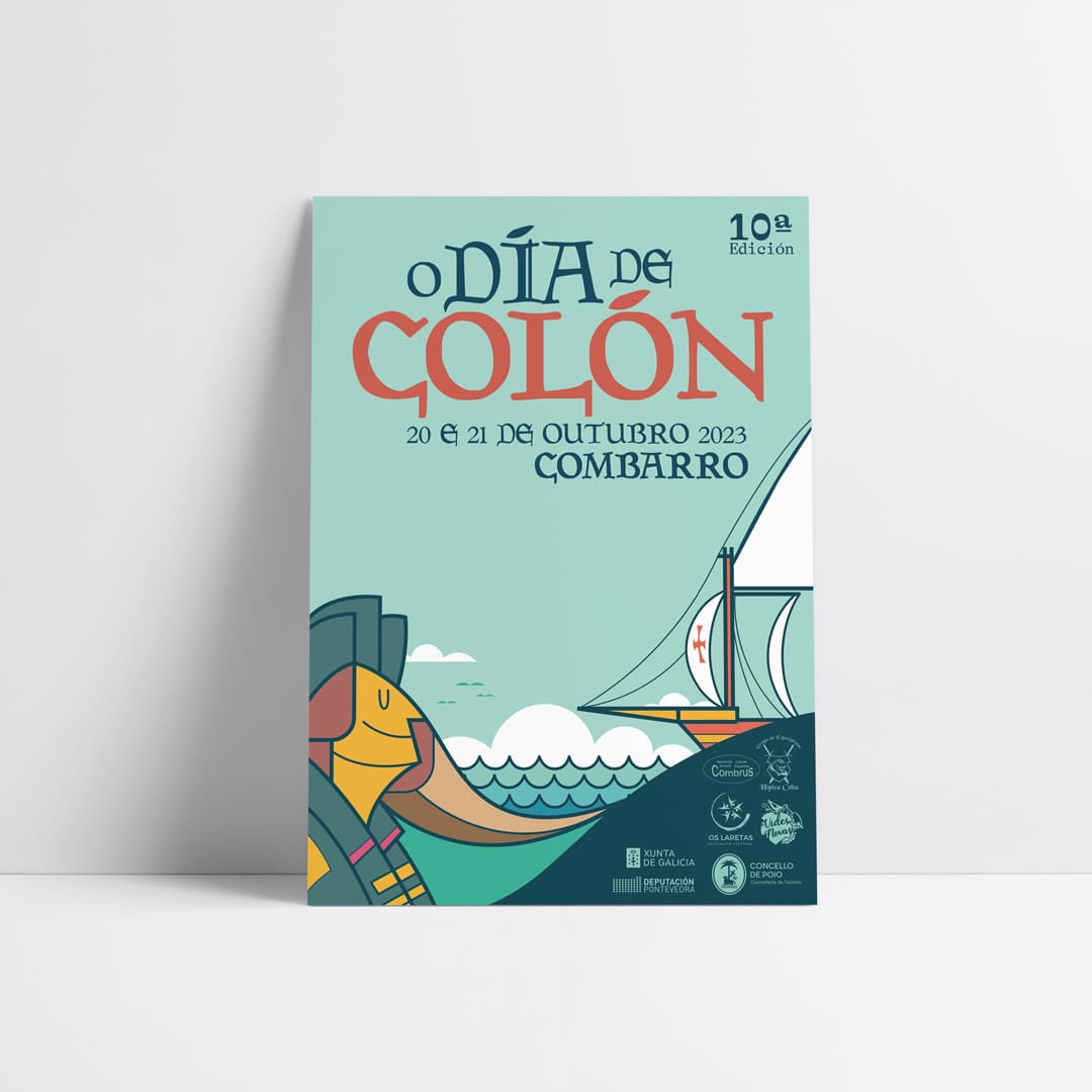 Diseño de cartelería para el Día de Colón de Combarro - Agarimo Comunicación