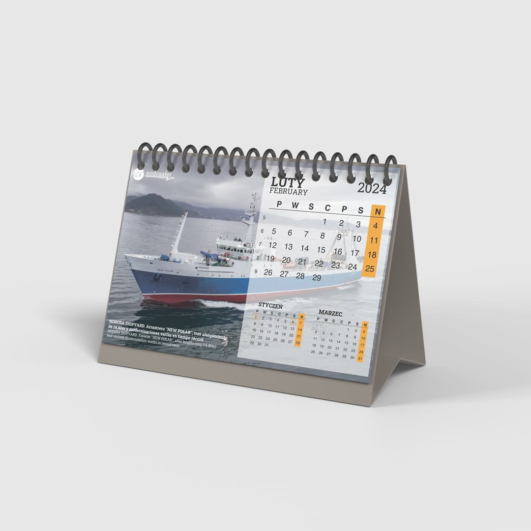 Diseño de calendario para Nodosafer - Agarimo Comunicación
