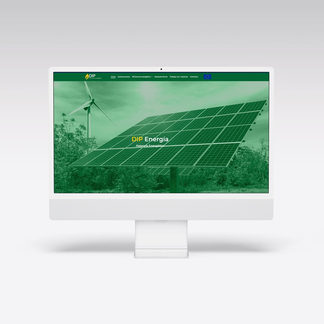 Diseño web para DIP Energía - Agarimo Comunicación