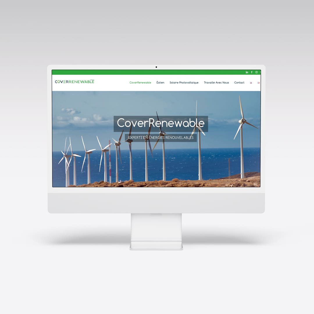 Web para Cover Renewable - Agarimo Comunicación