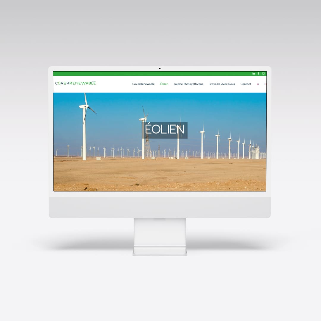 Web para Cover Renewable - Agarimo Comunicación