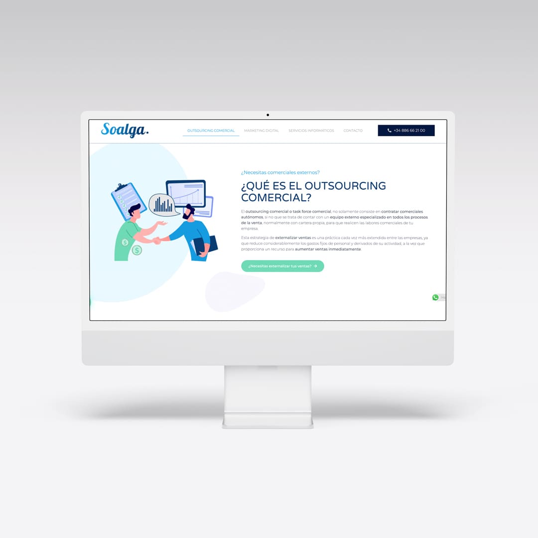 Web para Soalga - Agarimo Comunicación