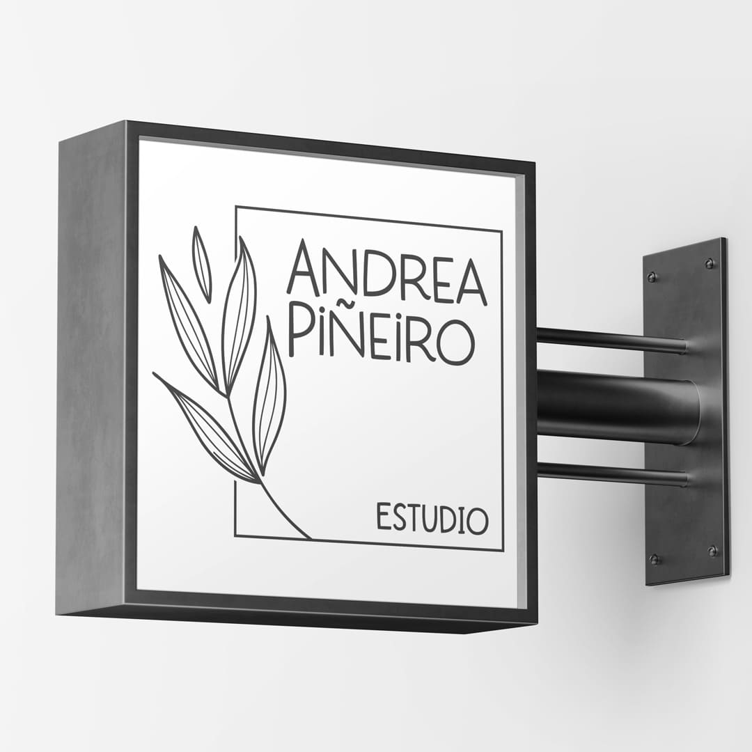 Logotipo para Andrea Piñeiro Estudio - Agarimo Comunicación