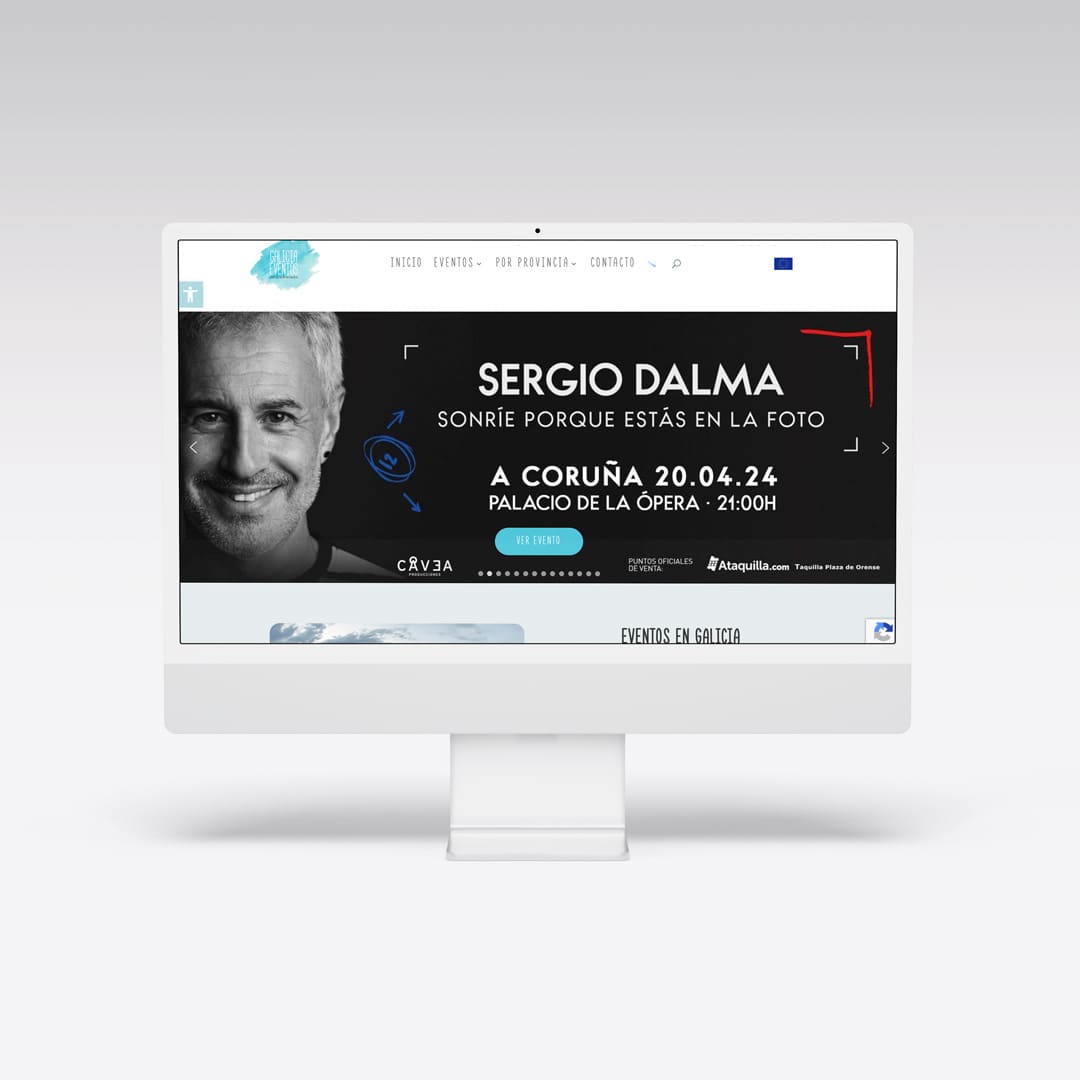 Web para Galicia Eventos - Agarimo Comunicación