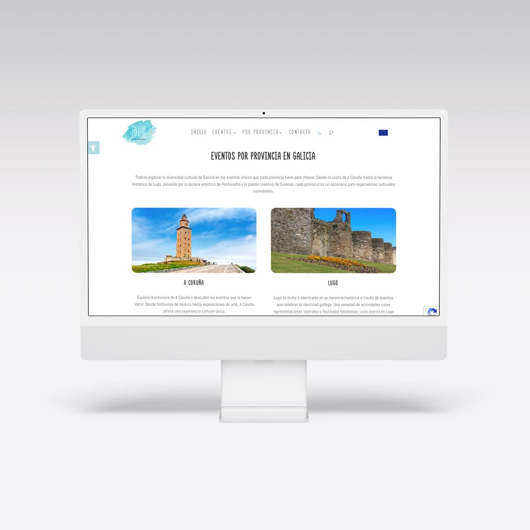Web para Galicia Eventos - Agarimo Comunicación