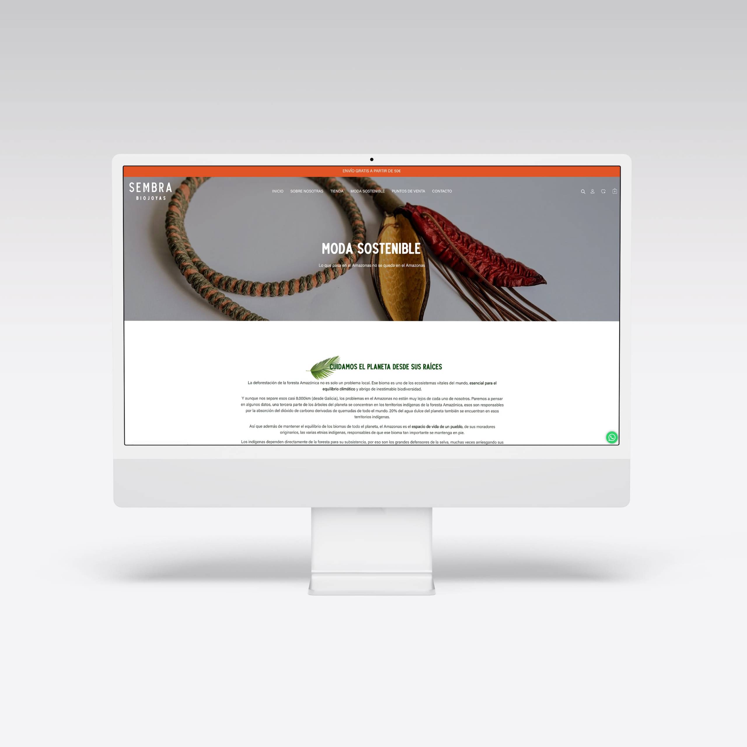 Ecommerce para Sembra Biojoyas – Agarimo Comunicación Ecommerce para Sembra Biojoyas - Agarimo Comunicación