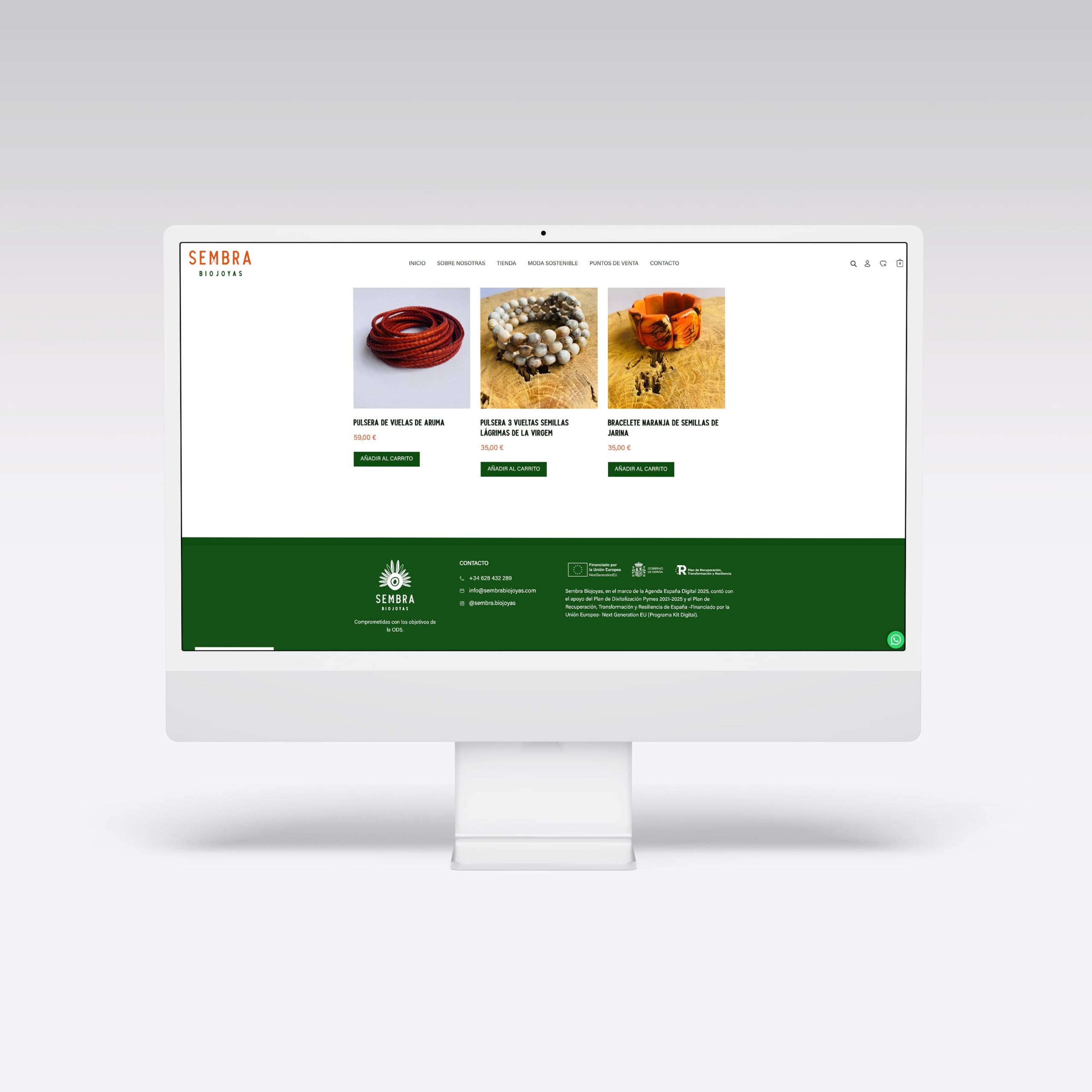 Ecommerce para Sembra Biojoyas – Agarimo Comunicación Ecommerce para Sembra Biojoyas - Agarimo Comunicación