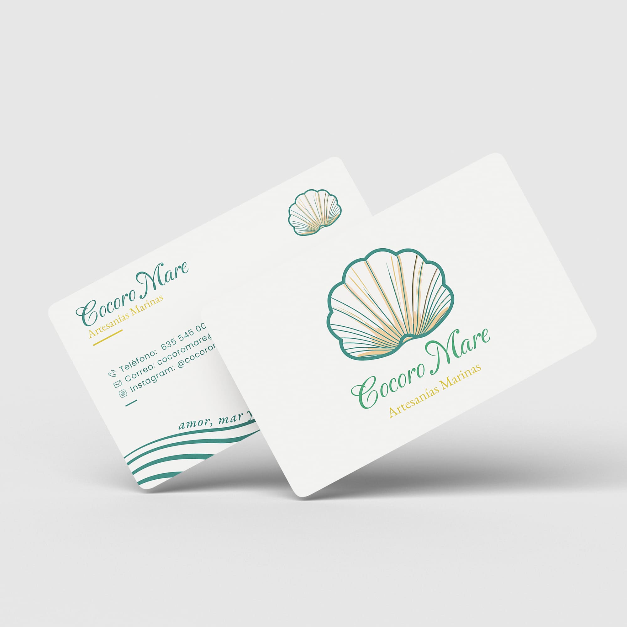 Tarjetas para Cocoro Mare - Agarimo Comunicación