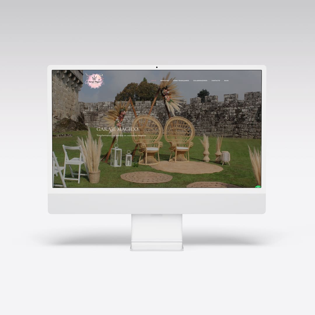 Web para Garaje Mágico - Agarimo Comunicación