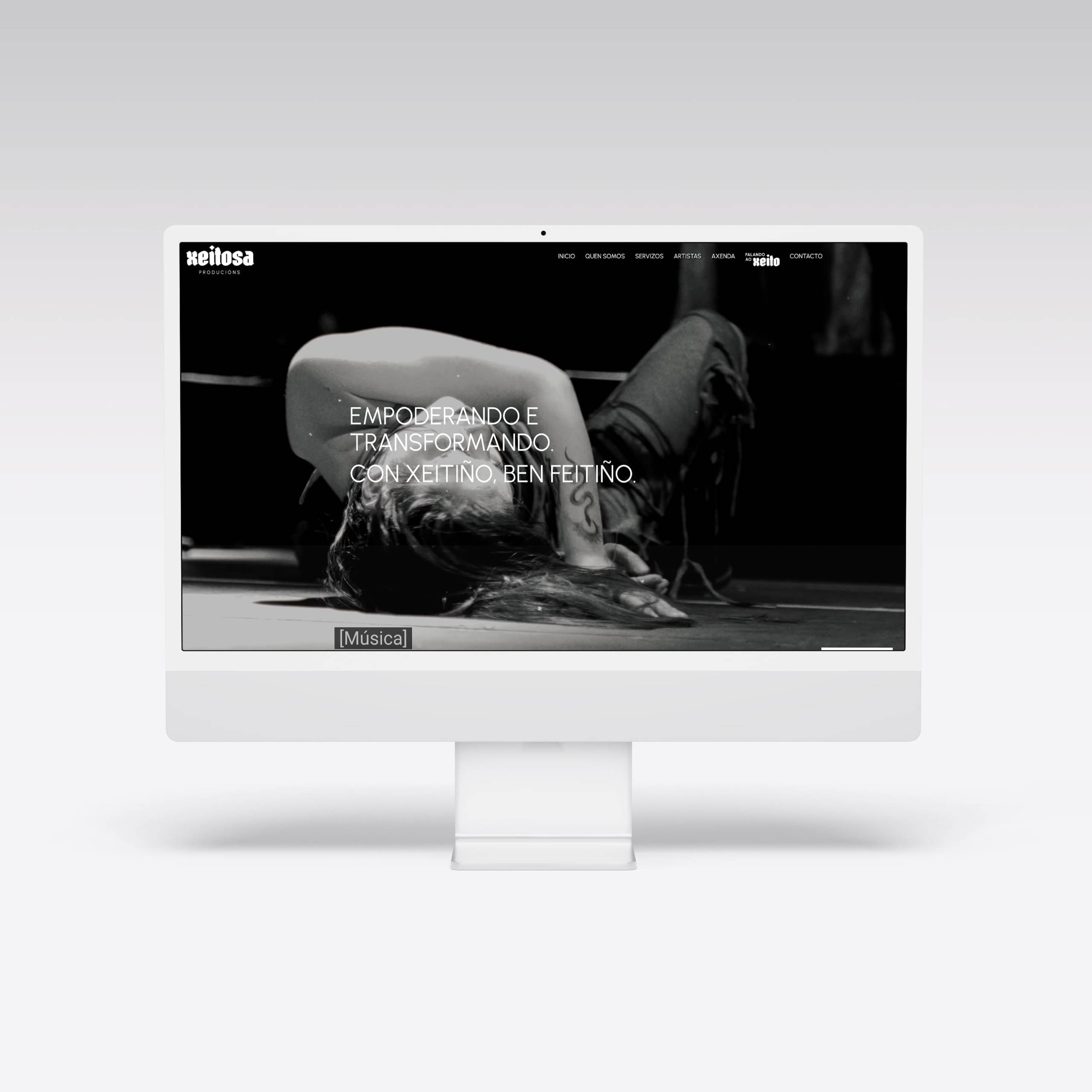 Web para Xeitosa Producións - Agarimo Comunicación