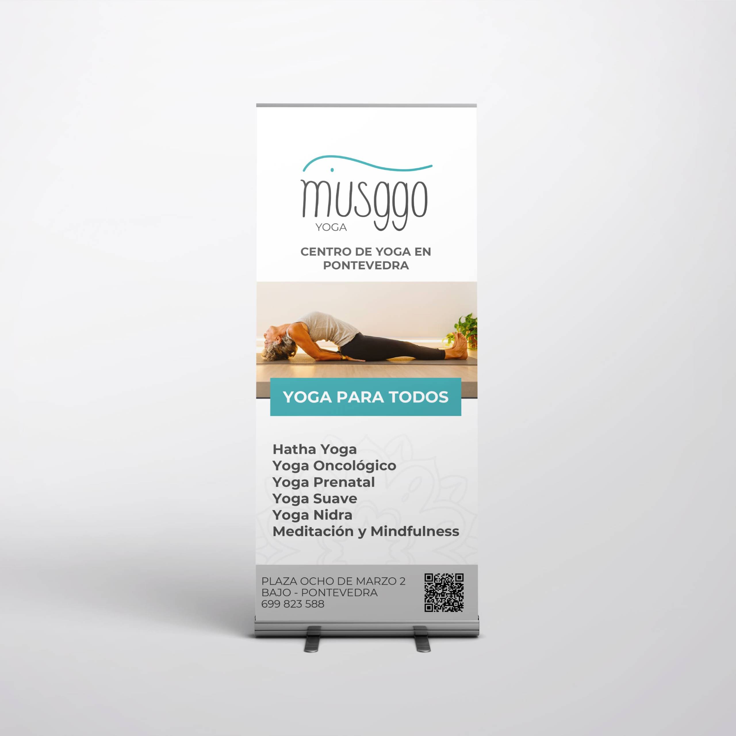 Rollup para Musggo Yoga - Agarimo Comunicación