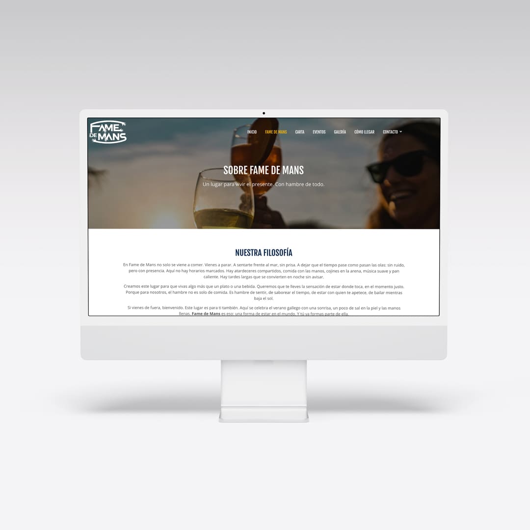 Web para Fame de Mans – Agarimo Comunicación Web para Fame de Mans - Agarimo Comunicación