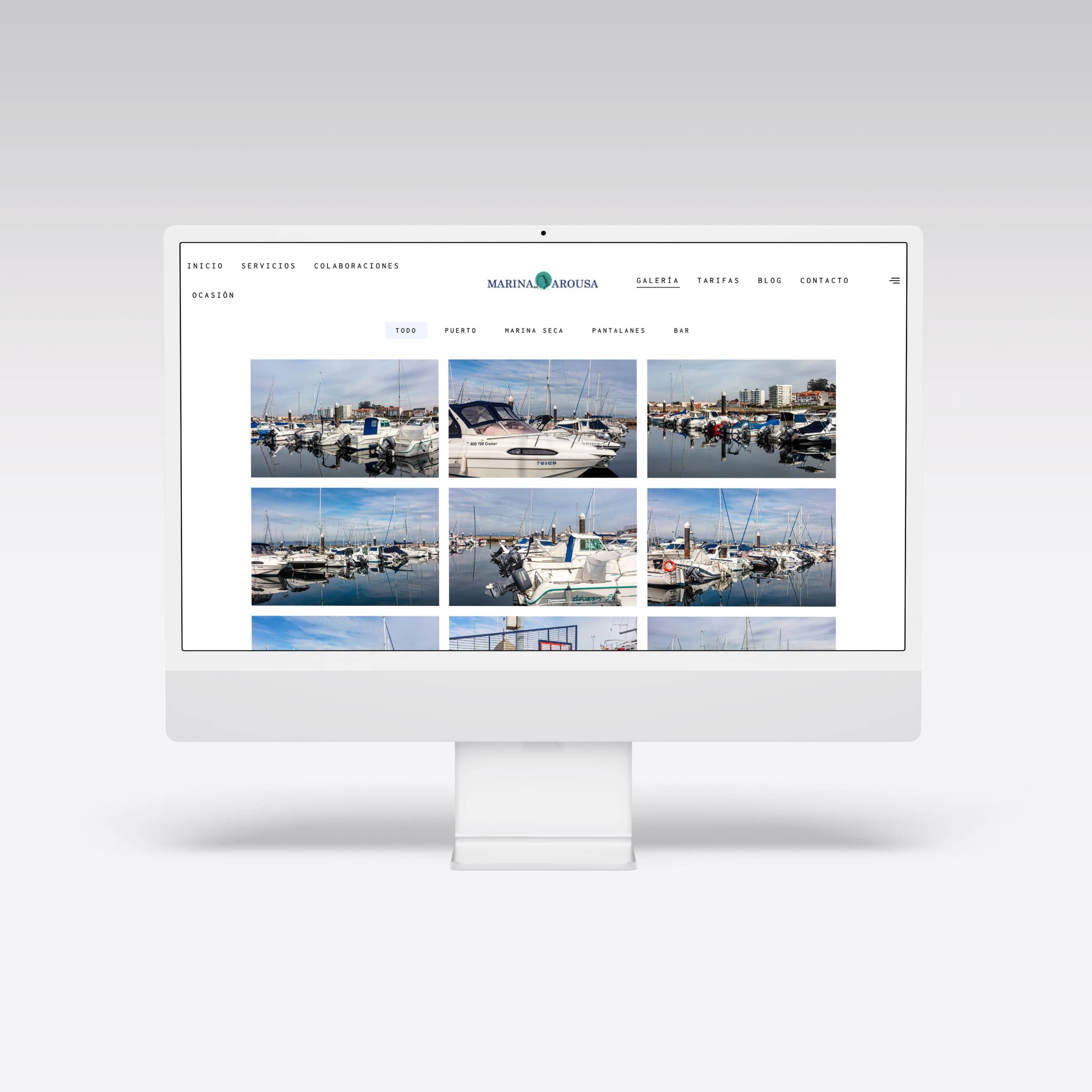 Web para Marina Arousa – Agarimo Comunicación Web para Marina Arousa - Agarimo Comunicación