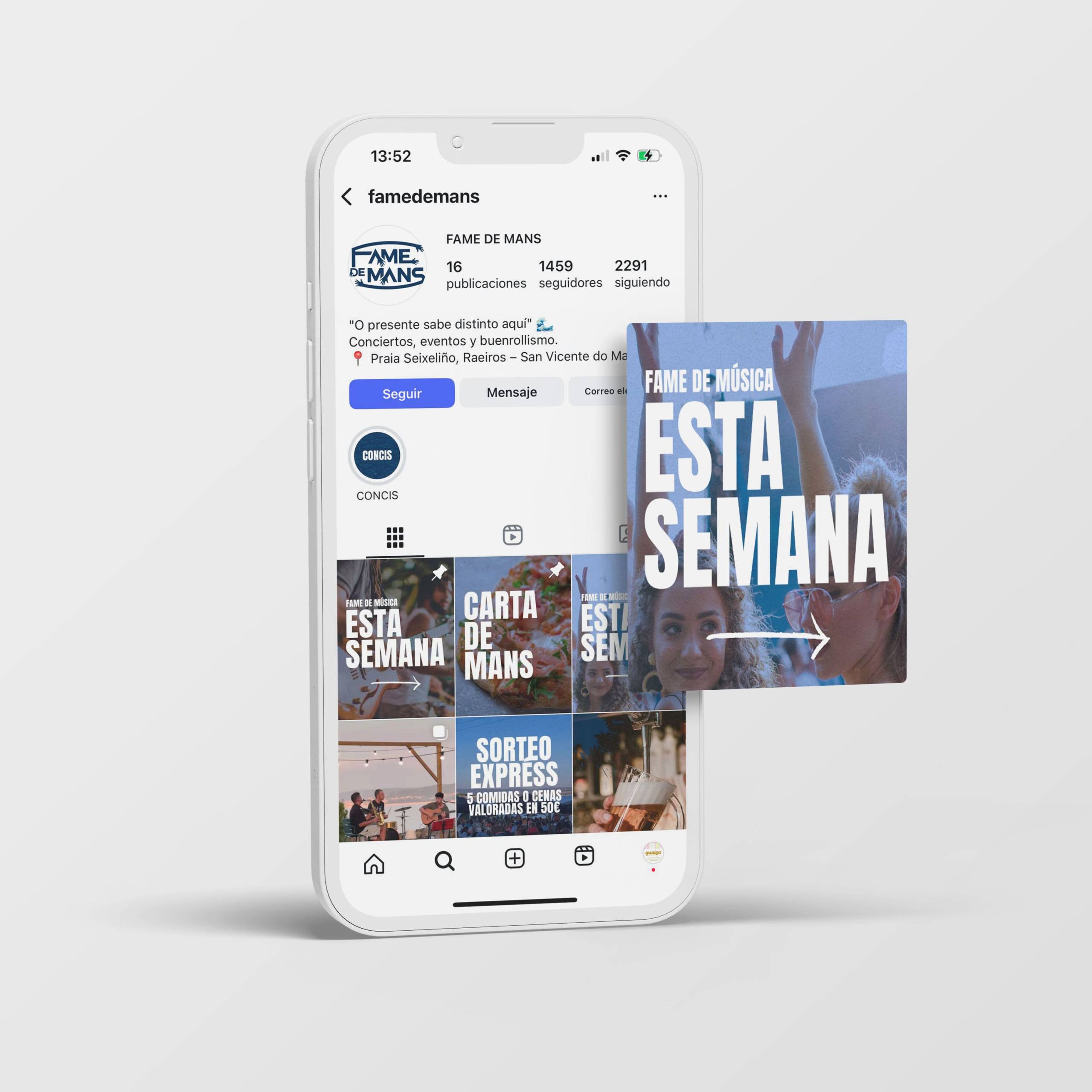 Community Manager para Fame de Mans - Agarimo Comunicación