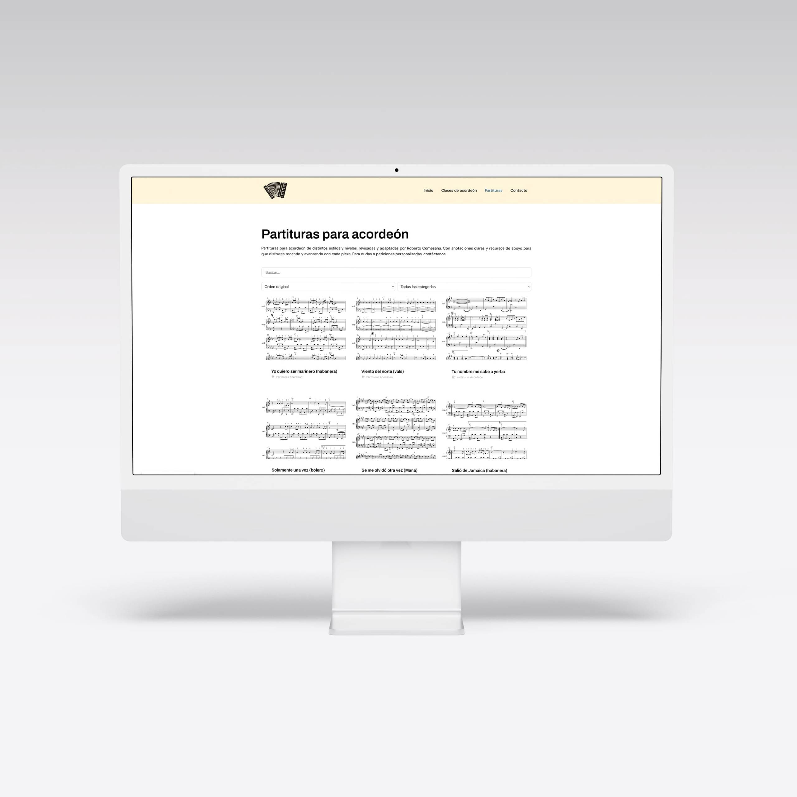 Web para Clases de Acordeón – Agarimo Comunicación Web para Clases de Acordeón - Agarimo Comunicación