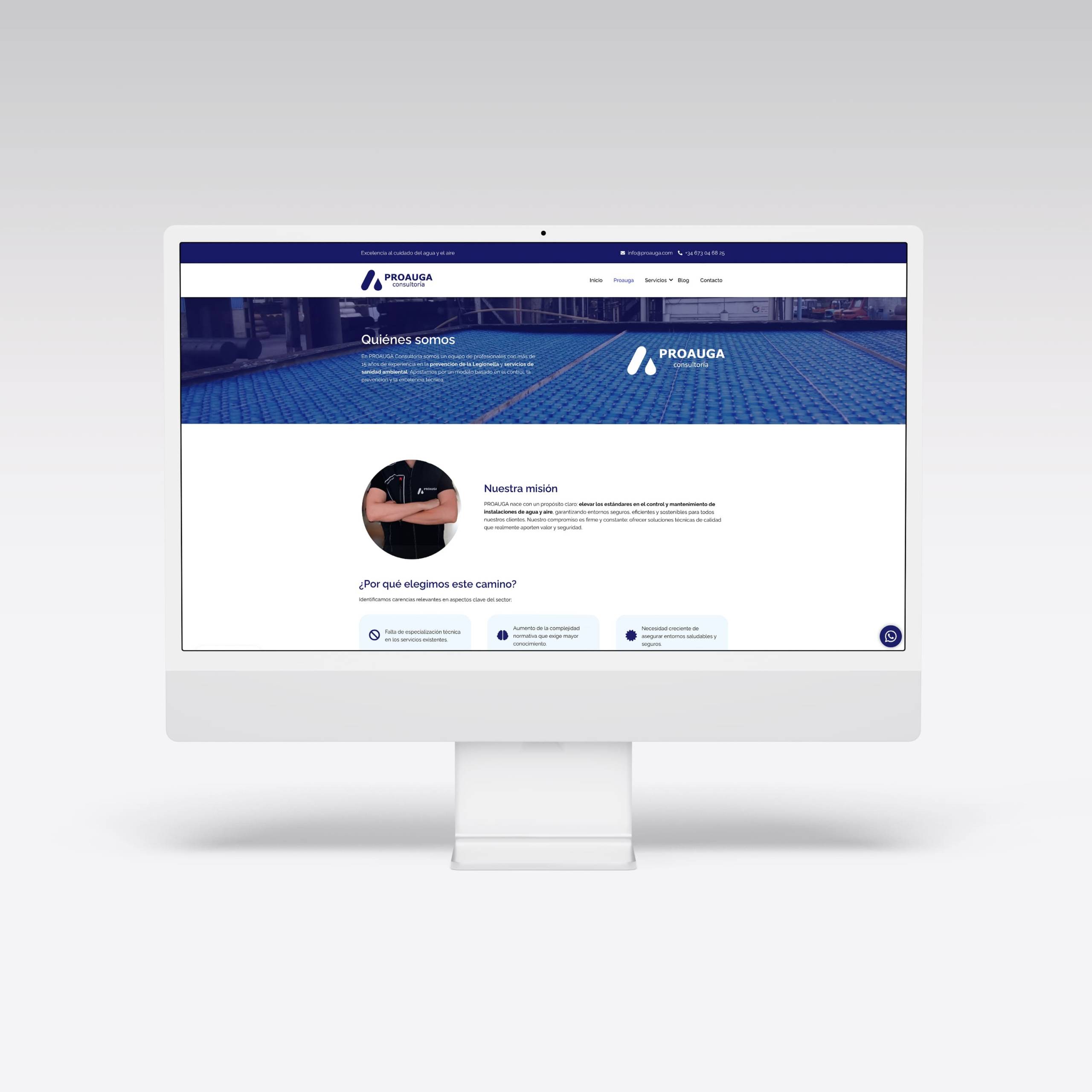 Web para Proauga – Agarimo Comunicación Web para Proauga - Agarimo Comunicación