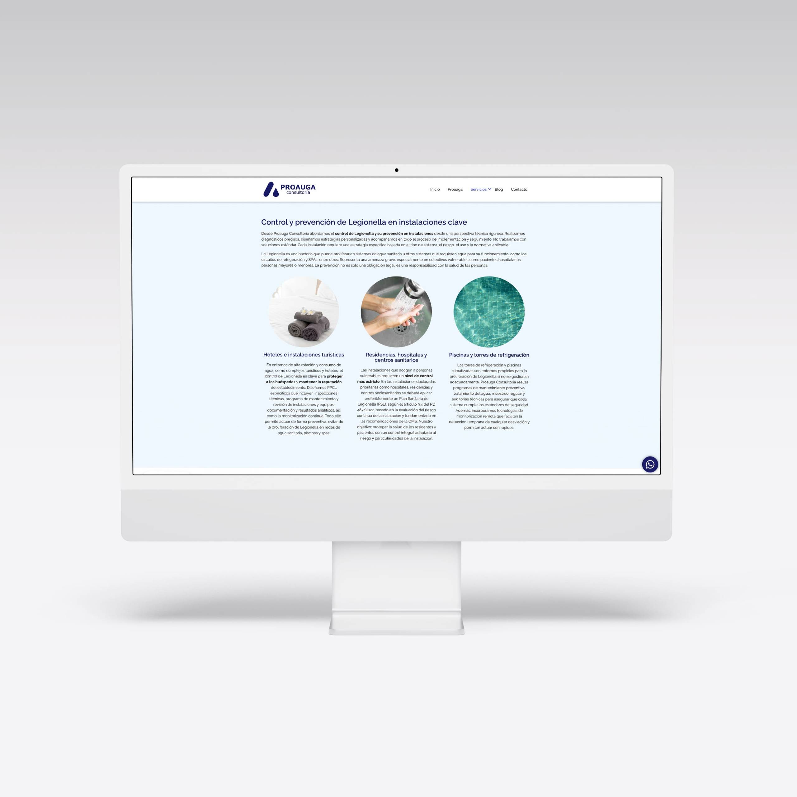Web para Proauga – Agarimo Comunicación Web para Proauga - Agarimo Comunicación