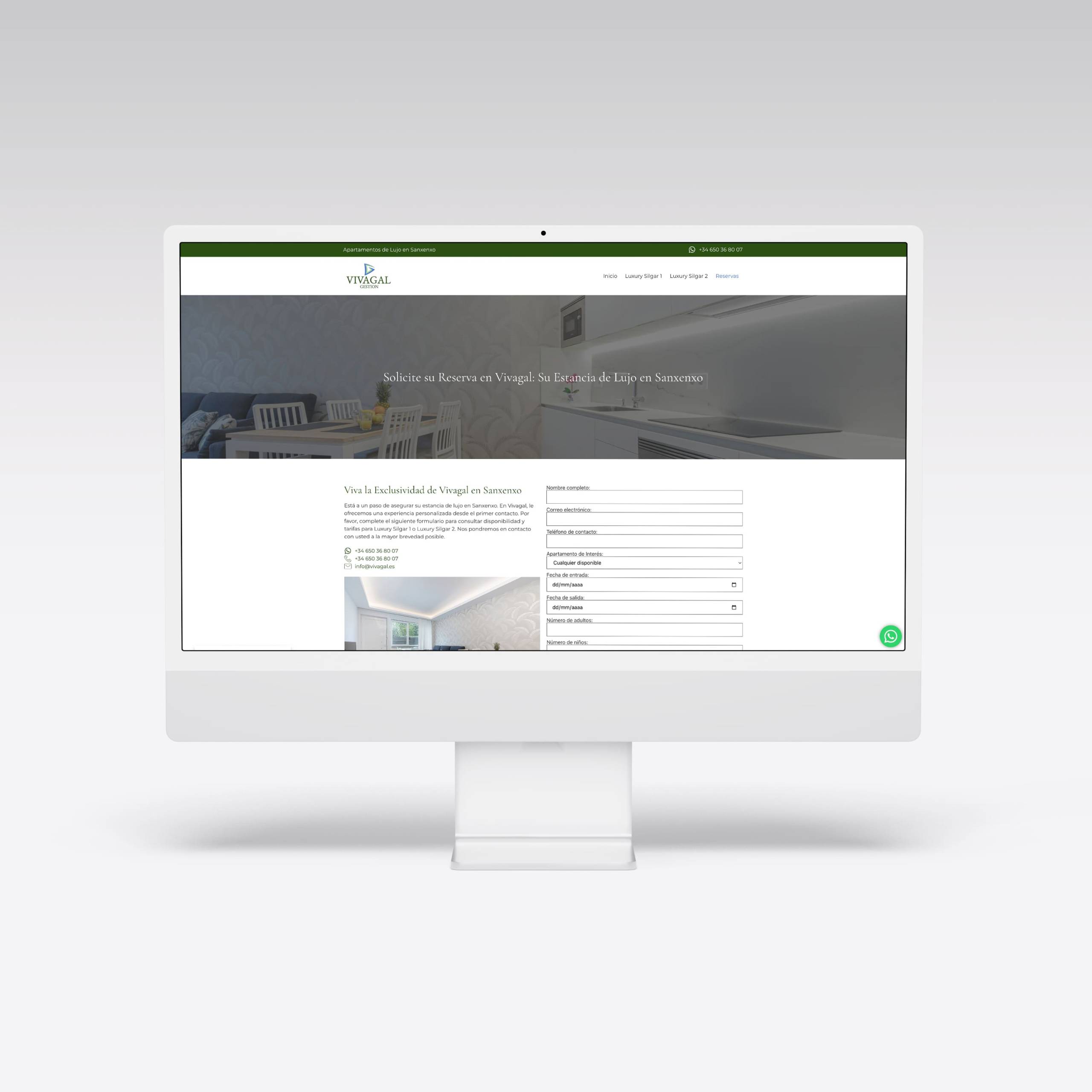 Web para Vivagal - Agarimo Comunicación