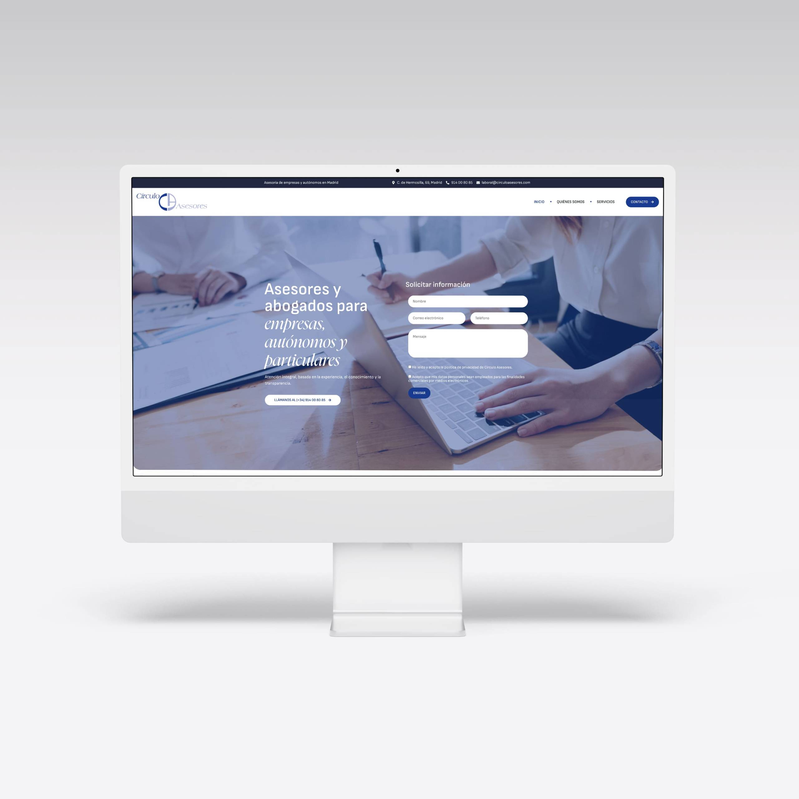 Web para Círculo de Asesores - Agarimo Comunicación