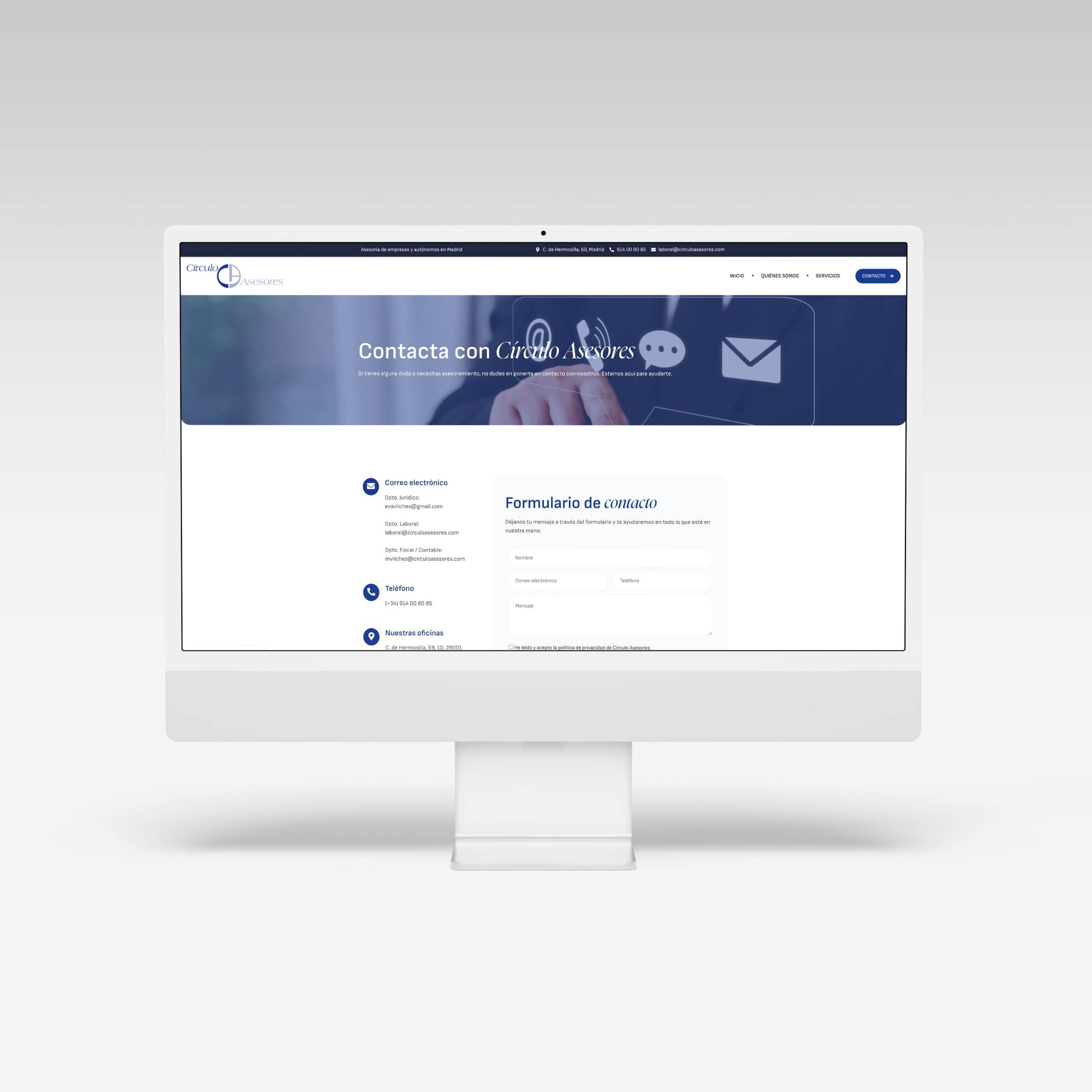 Web para Círculo de Asesores – Agarimo Comunicación Web para Círculo de Asesores - Agarimo Comunicación