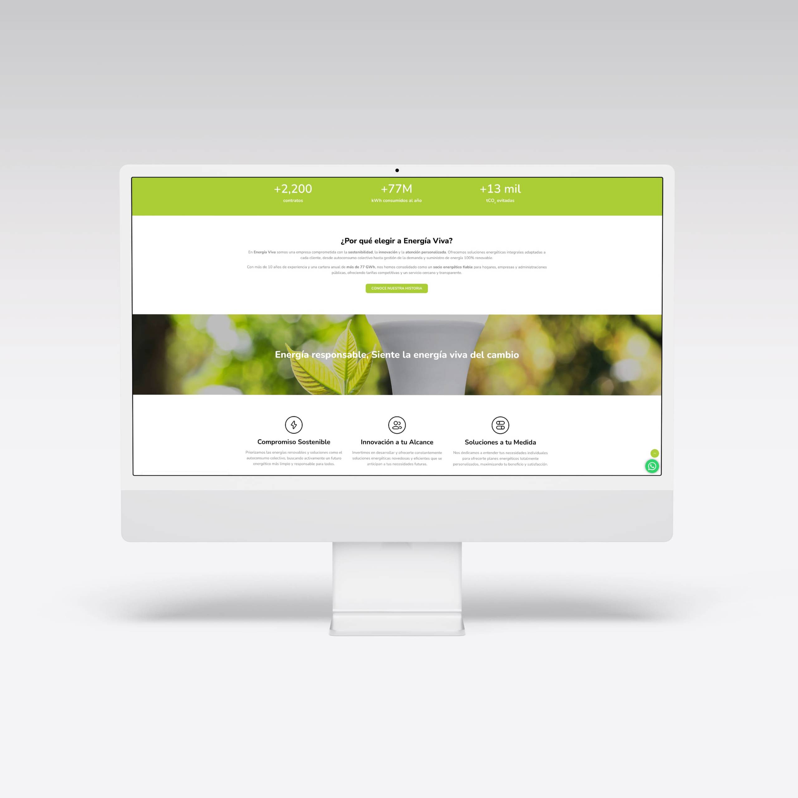 Web para Energía Viva – Agarimo Comunicación Web para Energía Viva - Agarimo Comunicación