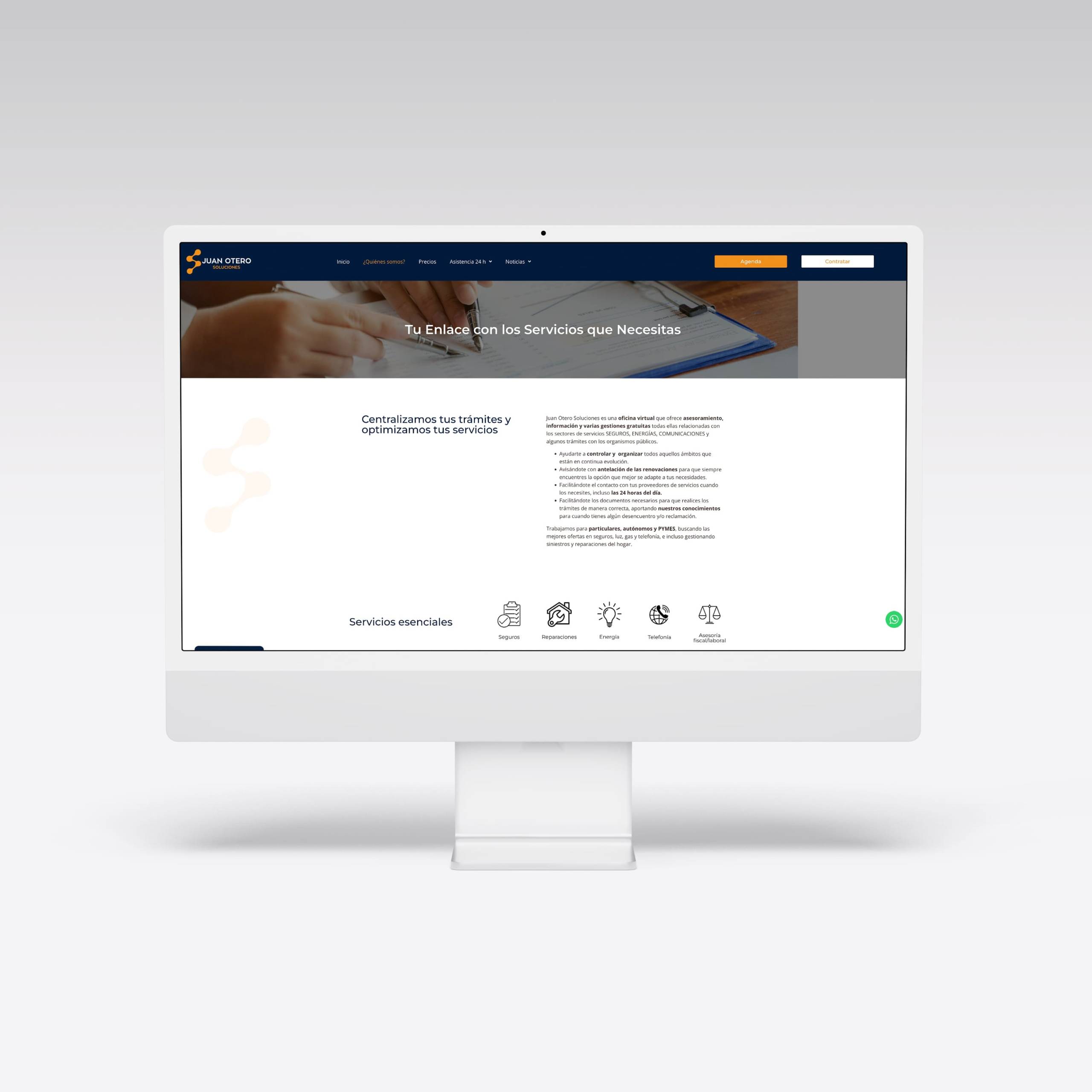 Web para Juan Otero Soluciones – Agarimo Comunicación Web para Juan Otero Soluciones - Agarimo Comunicación
