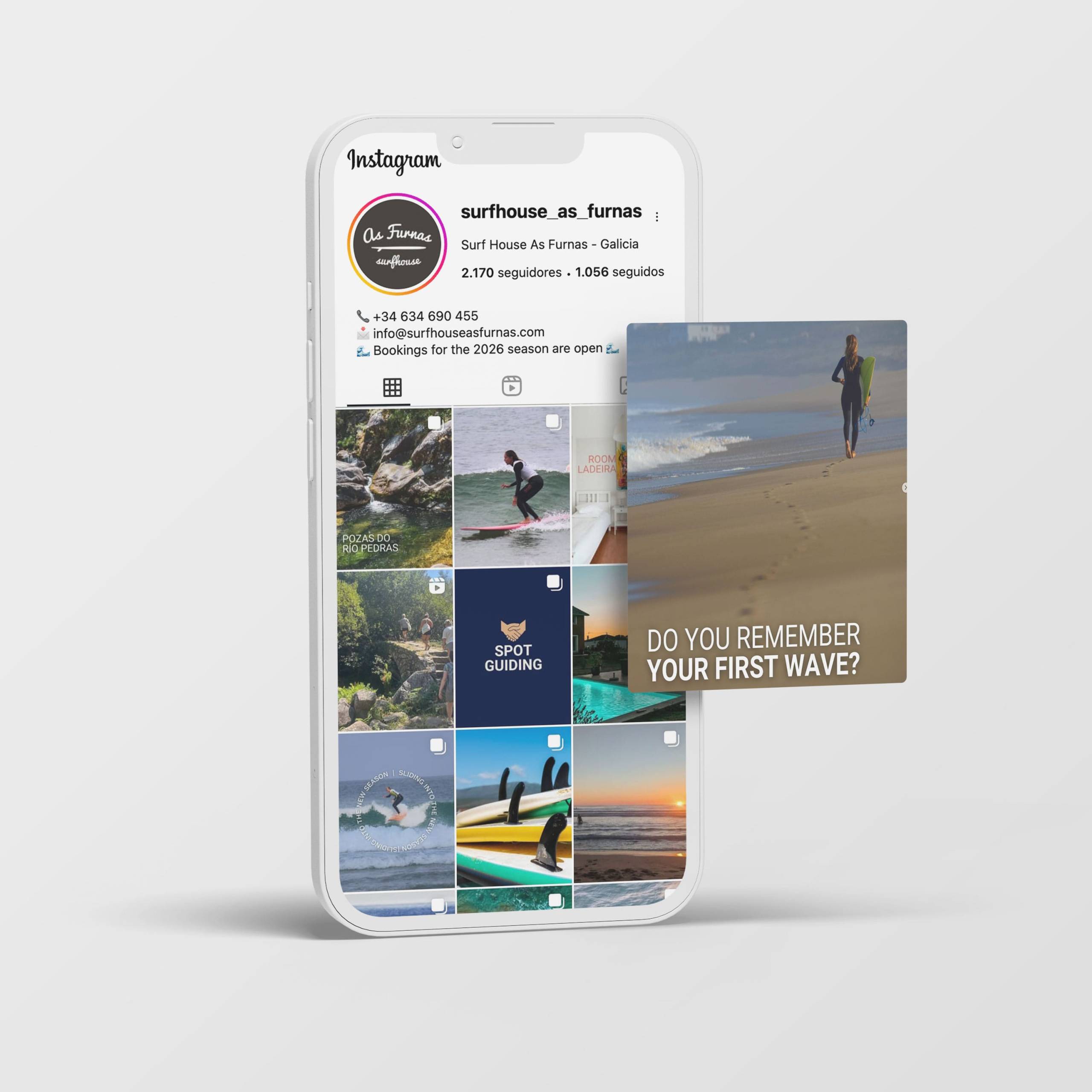 Community Manager para Surfhouse As Furnas - Agarimo Comunicación