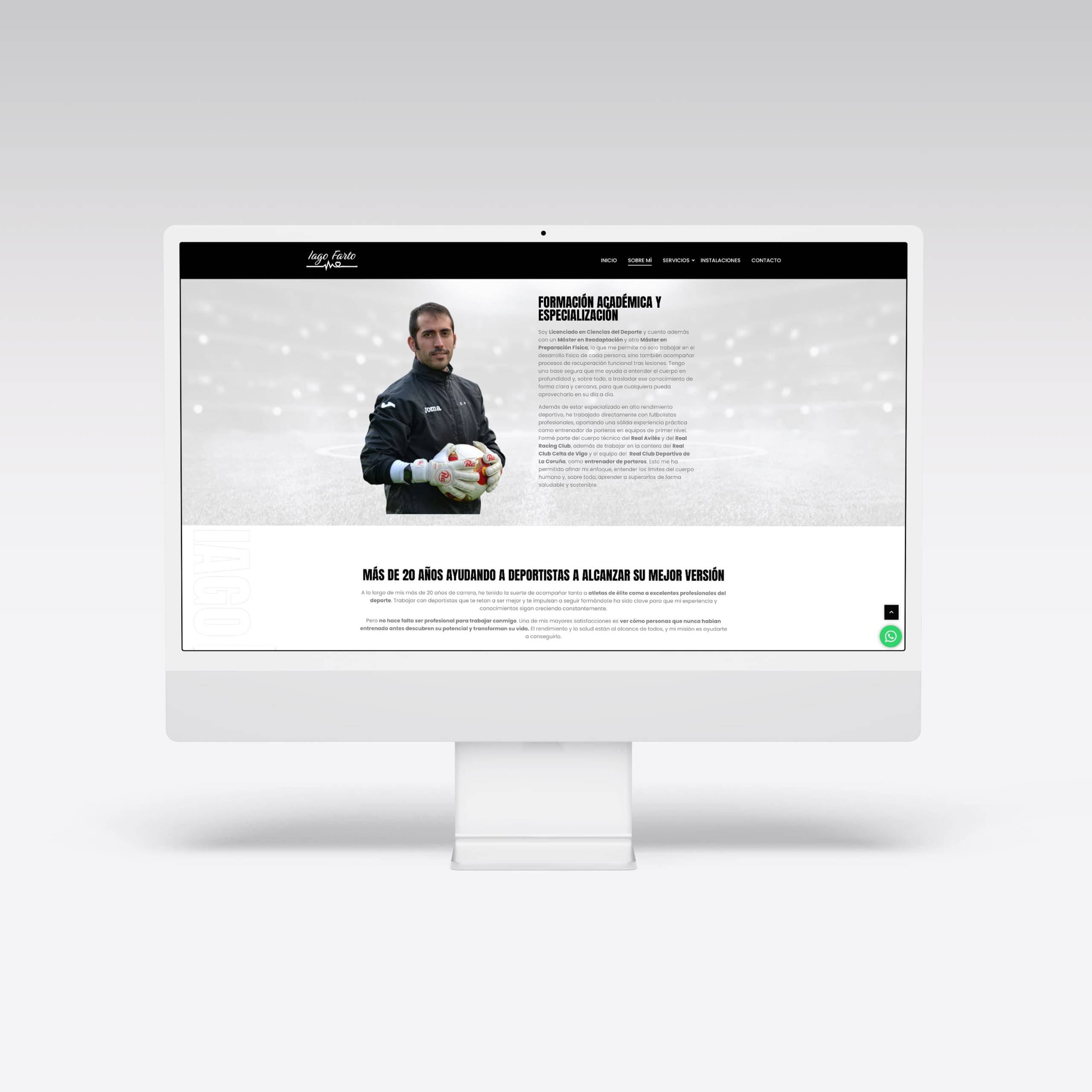 Web para Iago Farto – Agarimo Comunicación Web para Iago Farto - Agarimo Comunicación