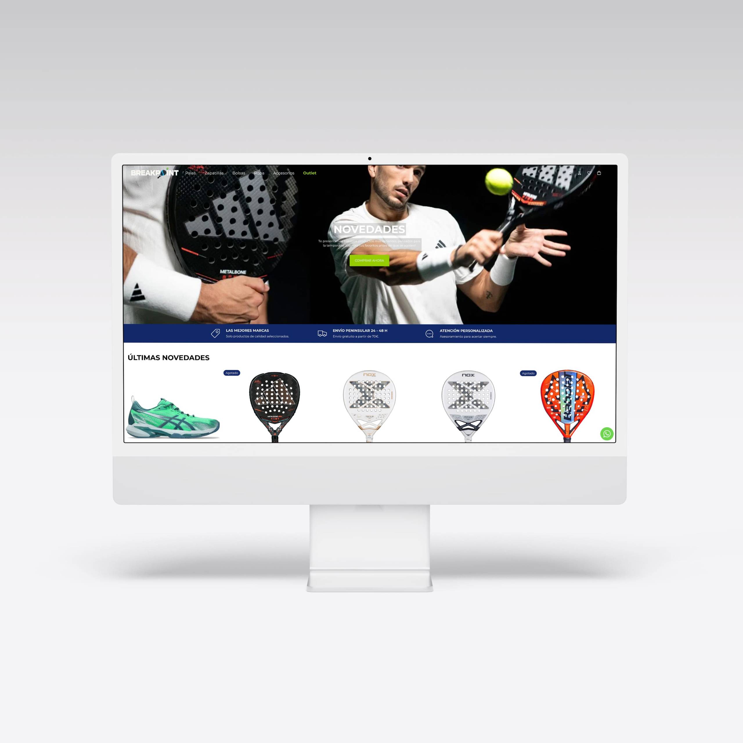 Web para Break Point - Agarimo Comunicación