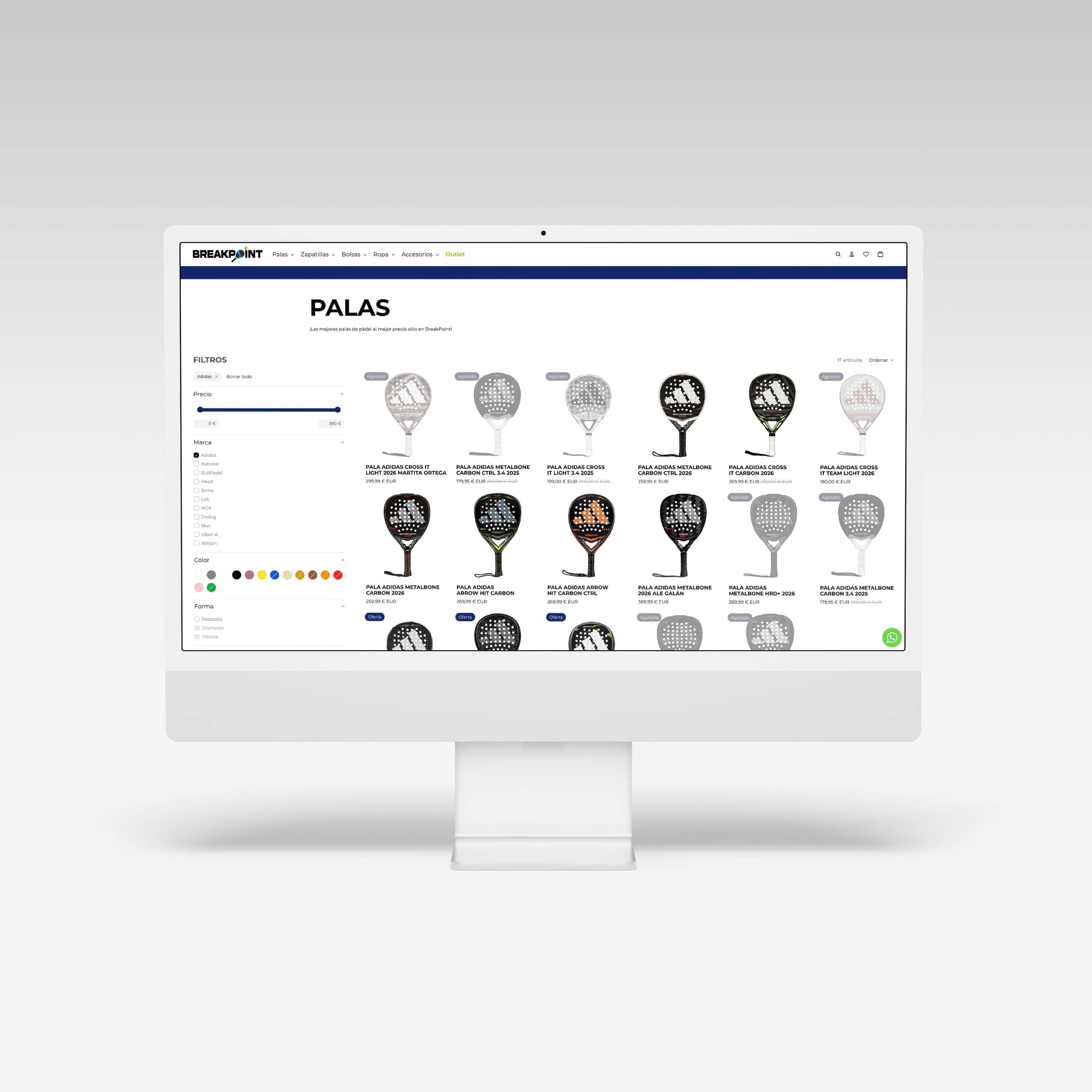 Web para Break Point - Agarimo Comunicación