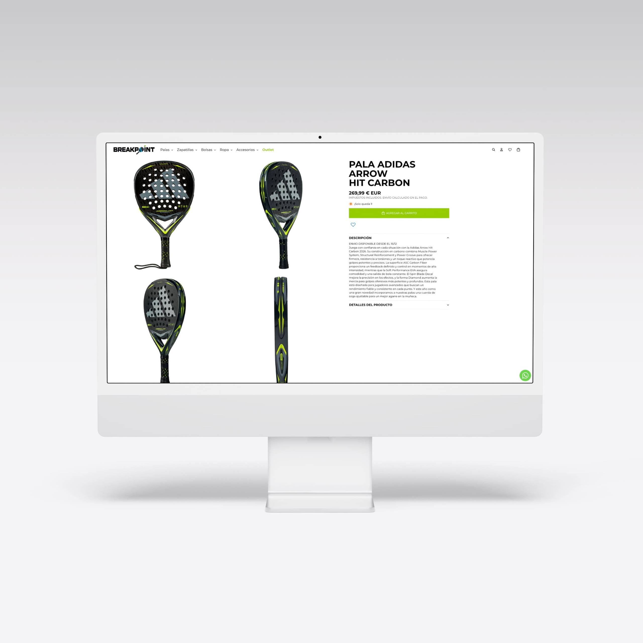 Web para Break Point - Agarimo Comunicación