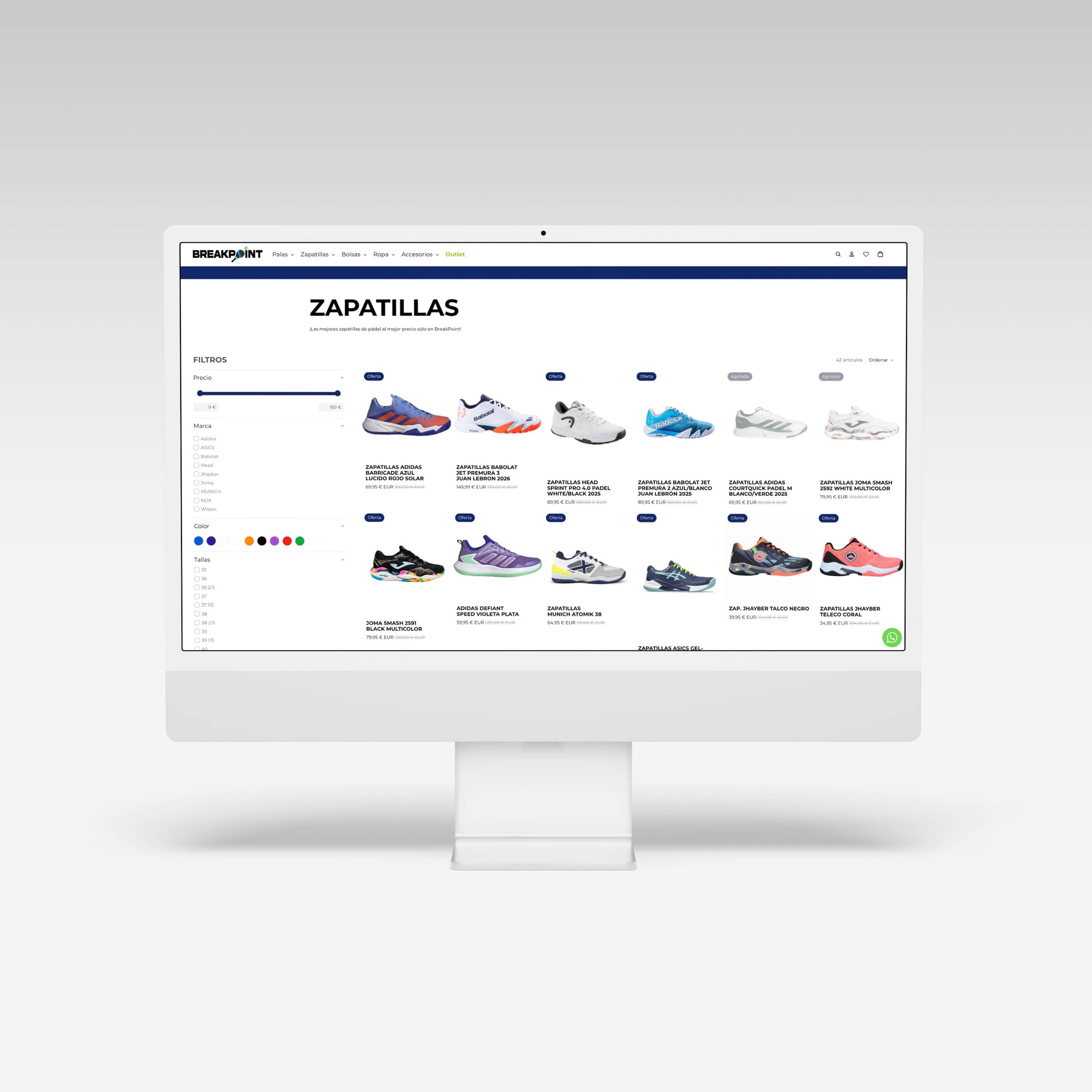 Web para Break Point - Agarimo Comunicación